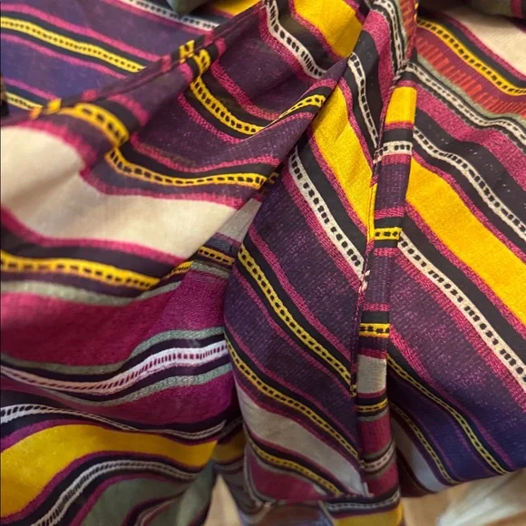 Lauren, Ralph Lauren silk striped wrap, sarong style, skirt. Size Small. Lined. - Picture 12 of 12